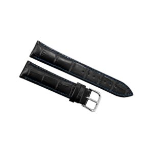 Pasek do zegarka - Skóra 20 mm 20K11 Czarno-Niebieski