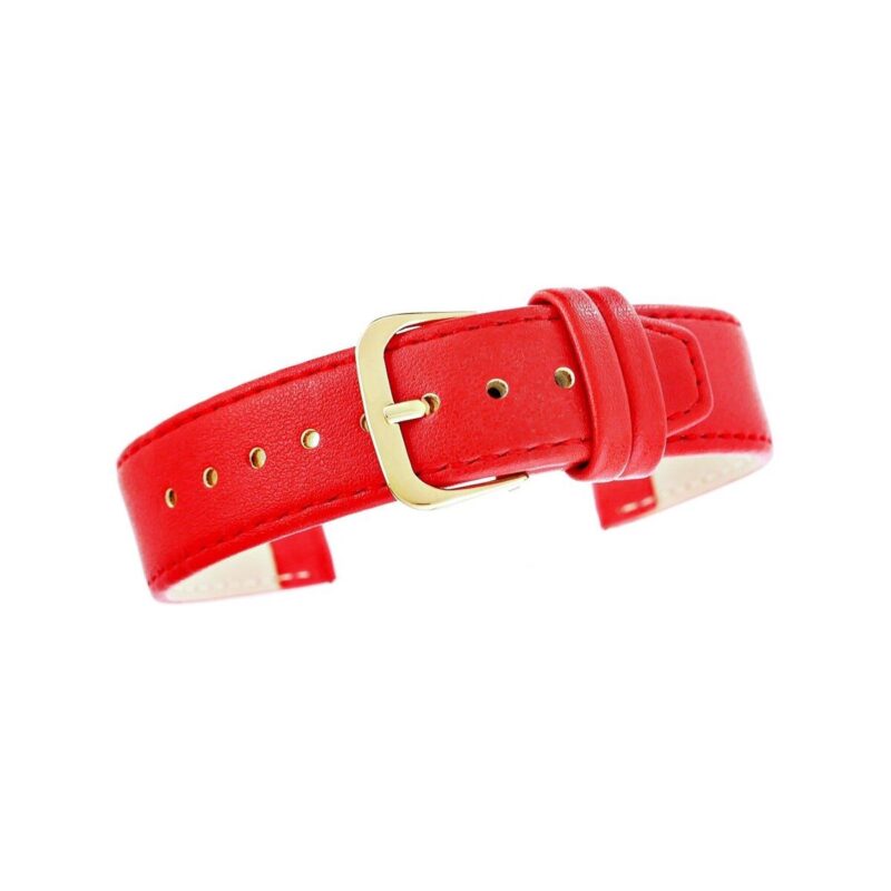 Pasek do zegarka CLASSIC - skóra 20 mm 4999-20XXL-4Z Czerwony