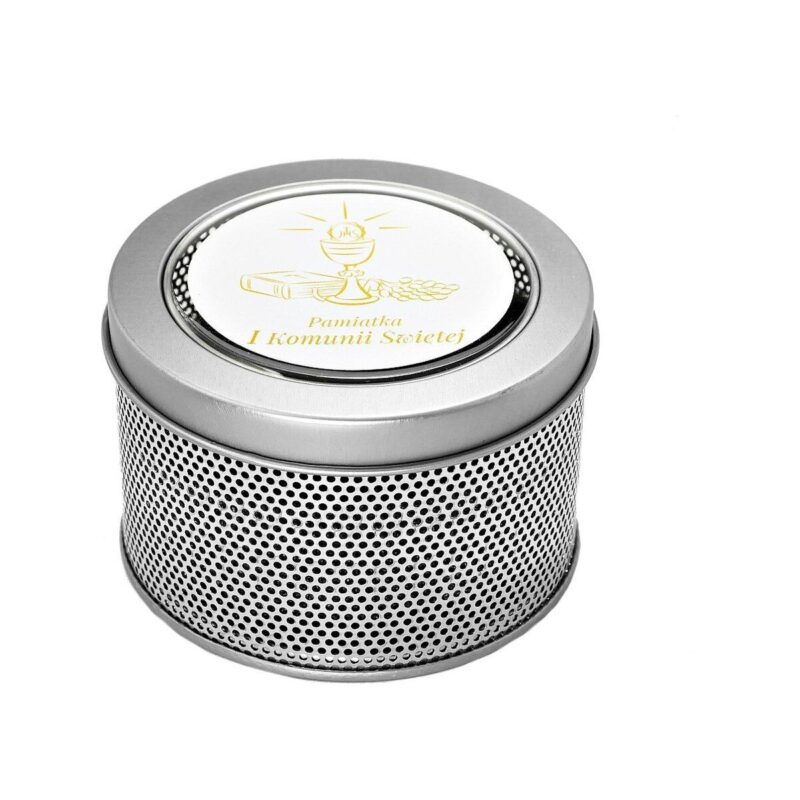 PUDEŁKO METALOWE I Komunia Święta z otworkami