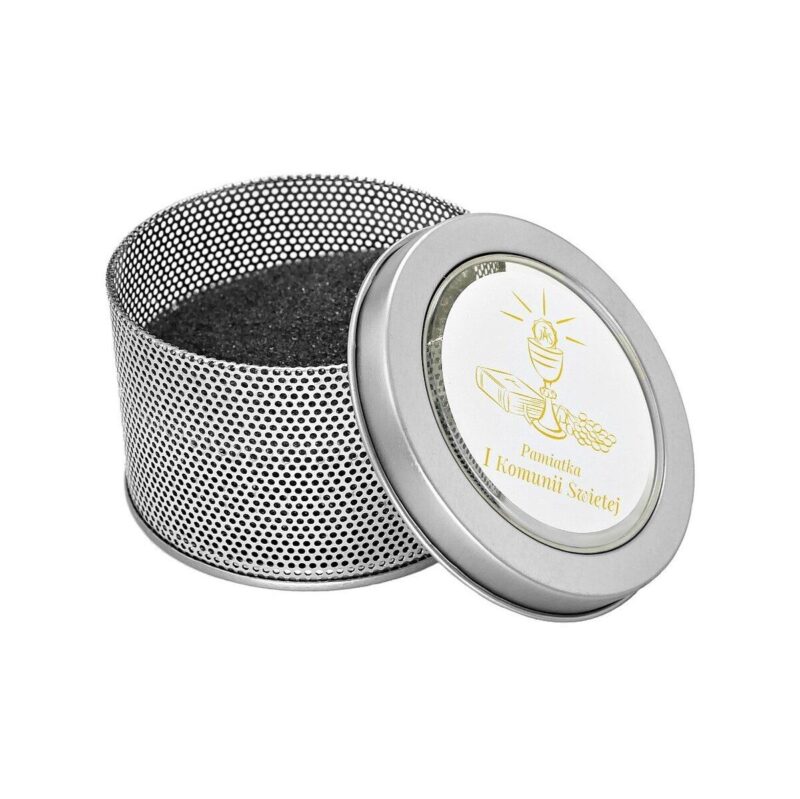 PUDEŁKO METALOWE I Komunia Święta z otworkami