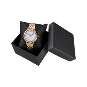 Pudełko na zegarek gładkie - Czarne