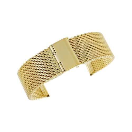 Bransoleta - Siatka Mesh Gold PVD 22 mm gr. 2,2 mm