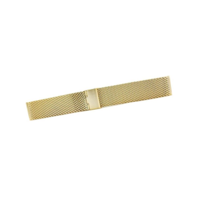 34_3_max Bransoleta - Siatka Mesh Gold PVD 22 mm gr. 2,2 mm