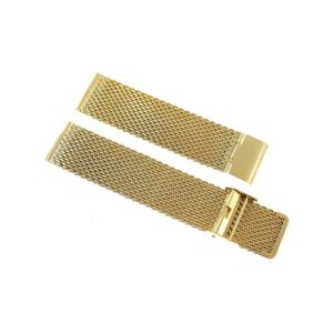 34_4_max Bransoleta - Siatka Mesh Gold PVD 22 mm gr. 2,2 mm