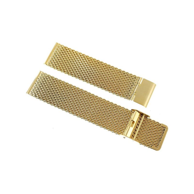 34_4_max Bransoleta - Siatka Mesh Gold PVD 22 mm gr. 2,2 mm