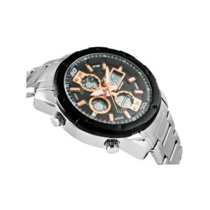 Zegarek Męski Perfect A8026B-1 Dual Time Iluminacja i Fluorescencja