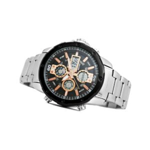 Zegarek Męski Perfect A8026B-1 Dual Time Iluminacja i Fluorescencja