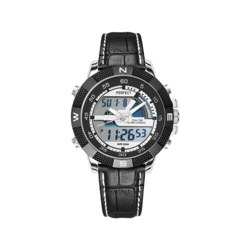 Zegarek Męski PERFECT KANONIER LCD DUAL TIME A857