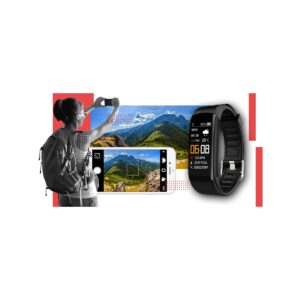 Smartwatch GIEWONT Czarno Czerwony 2 Paski GW200-1