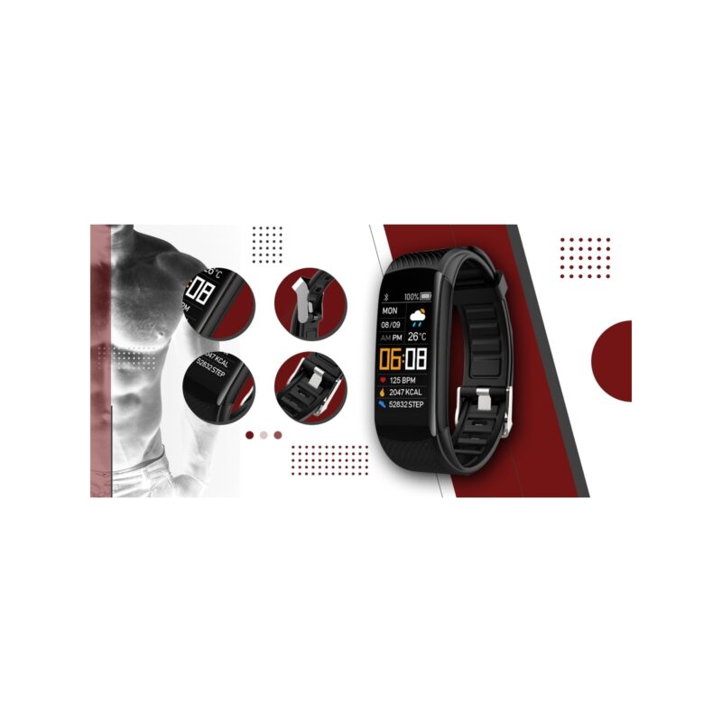 Smartwatch GIEWONT Czarno Biały 2 Paski GW200-2