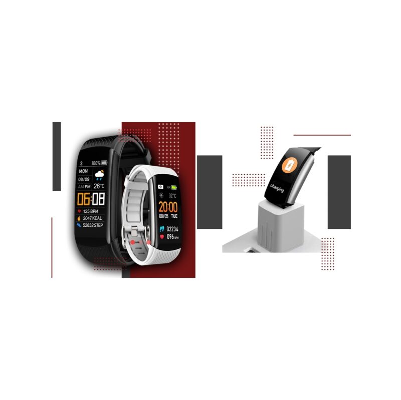 Smartwatch GIEWONT Czarno Biały 2 Paski GW200-2