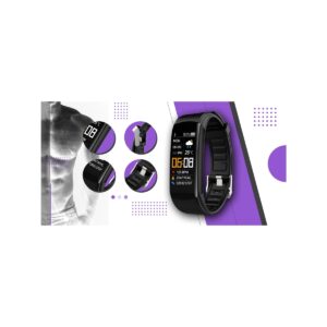 Smartwatch GIEWONT Czarno Fioletowy 2 Paski GW200-3