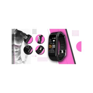 Smartwatch GIEWONT Czarno Różowy 2 Paski GW200-4