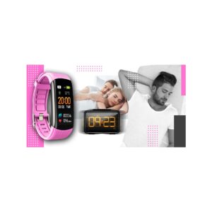 Smartwatch GIEWONT Czarno Różowy 2 Paski GW200-4