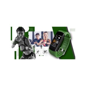 Smartwatch GIEWONT Czarno Zielony 2 Paski GW200-5