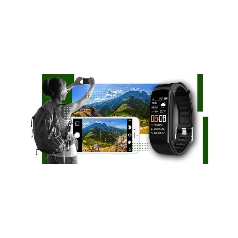 Smartwatch GIEWONT Czarno Zielony 2 Paski GW200-5