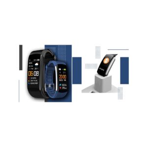 Smartwatch GIEWONT Czarno Granatowy 2 Paski GW200-6