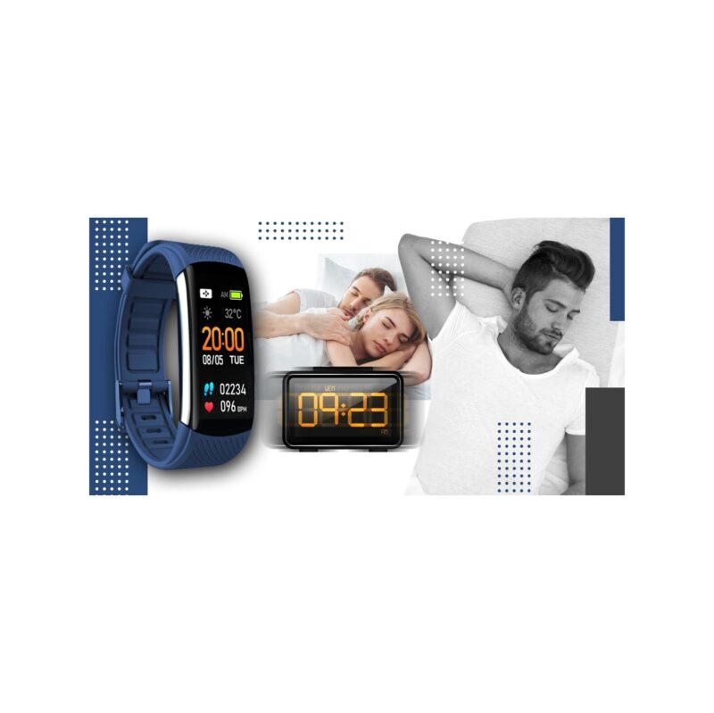 Smartwatch GIEWONT Czarno Granatowy 2 Paski GW200-6