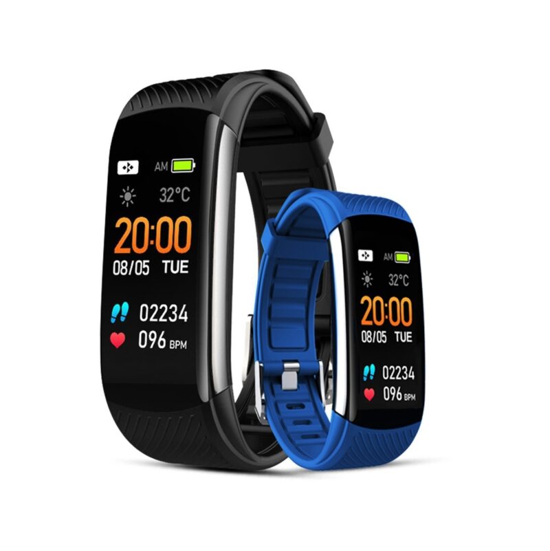 49_87_52_max Smartwatch GIEWONT Czarno Niebieski 2 Paski GW200-7