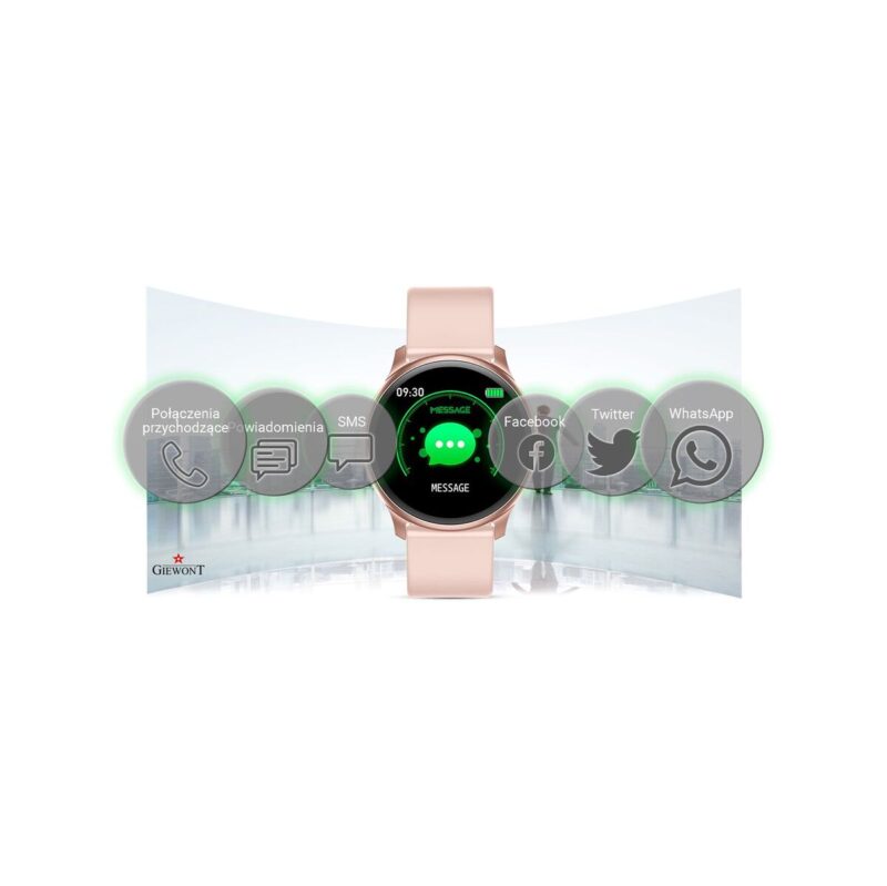 Smartwatch GIEWONT GW100-5 Różowy