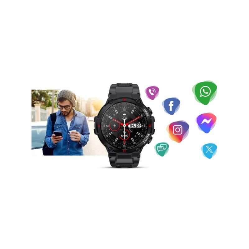 Smartwatch GIEWONT Czarny GW430-1