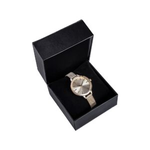 Pudełko na zegarek eko skóra czarno-czerwone PBES-1