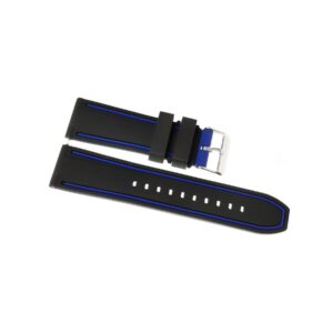 Pasek silikonowy CZARNO-GRANATOWY U14-22-8