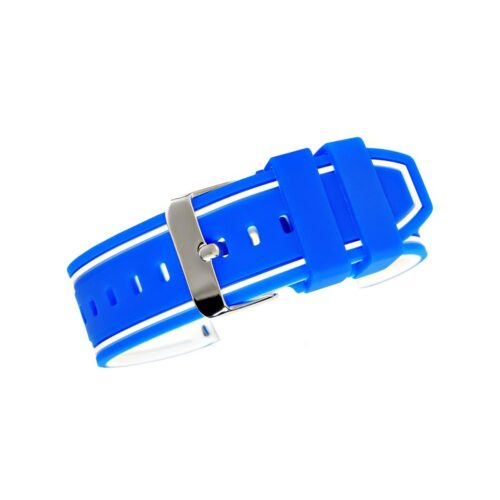 Pasek silikonowy NIEBIESKO-BIAŁY U14-22-10