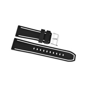 61_18_5_max Pasek silikonowy CZARNO-BIAŁY U14-20-1