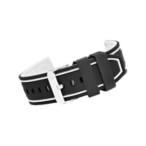 61_18_7_max Pasek silikonowy CZARNO-BIAŁY U14-20-1