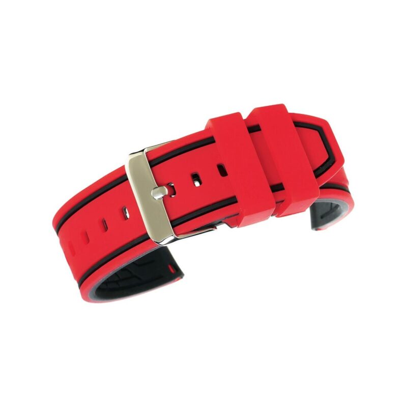 61_20_15_max Pasek silikonowy CZERWONO-CZARNY U14-20-3