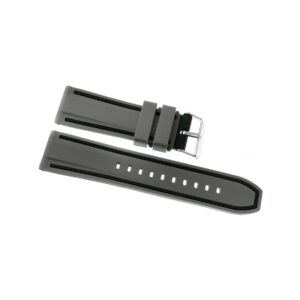 Pasek silikonowy SZARO-CZARNY U14-20-6