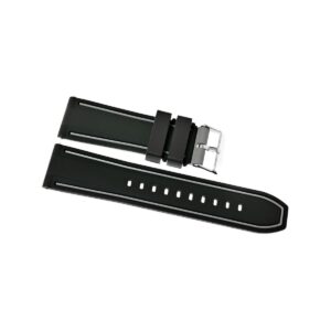 Pasek silikonowy CZARNO-SZARY U14-20-9
