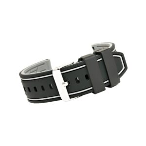 Pasek silikonowy CZARNO-SZARY U14-20-9