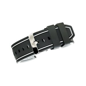 Pasek silikonowy CZARNO-SZARY U14-20-9