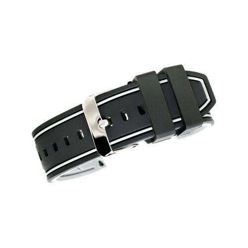 Pasek silikonowy CZARNO-SZARY U14-20-9