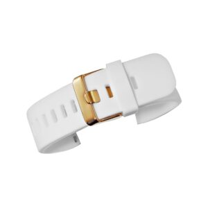 Pasek silikonowy BIAŁY-RÓŻOWE ZŁOTO U15-22-4