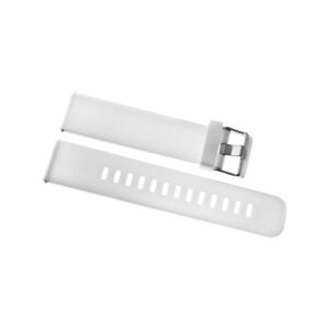 Pasek silikonowy BIAŁO-SREBRNY U15-22-5