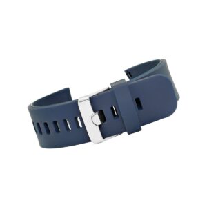 Pasek silikonowy GRANATOWO-SREBRNY U15-22-10