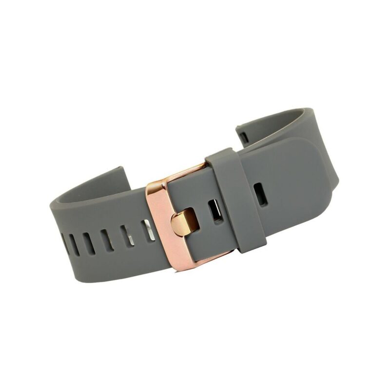 Pasek silikonowy SZARY-RÓŻOWE ZŁOTO U15-20-1