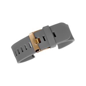 Pasek silikonowy SZARY-RÓŻOWE ZŁOTO U15-20-1