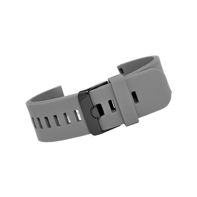 Pasek silikonowy SZARO-CZARNY U15-20-3