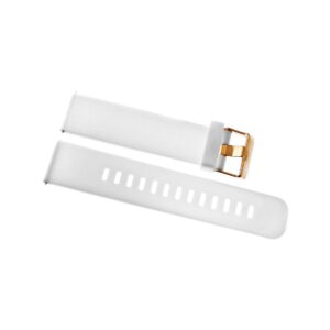 Pasek silikonowy BIAŁY-RÓŻOWE ZŁOTO U15-20-4