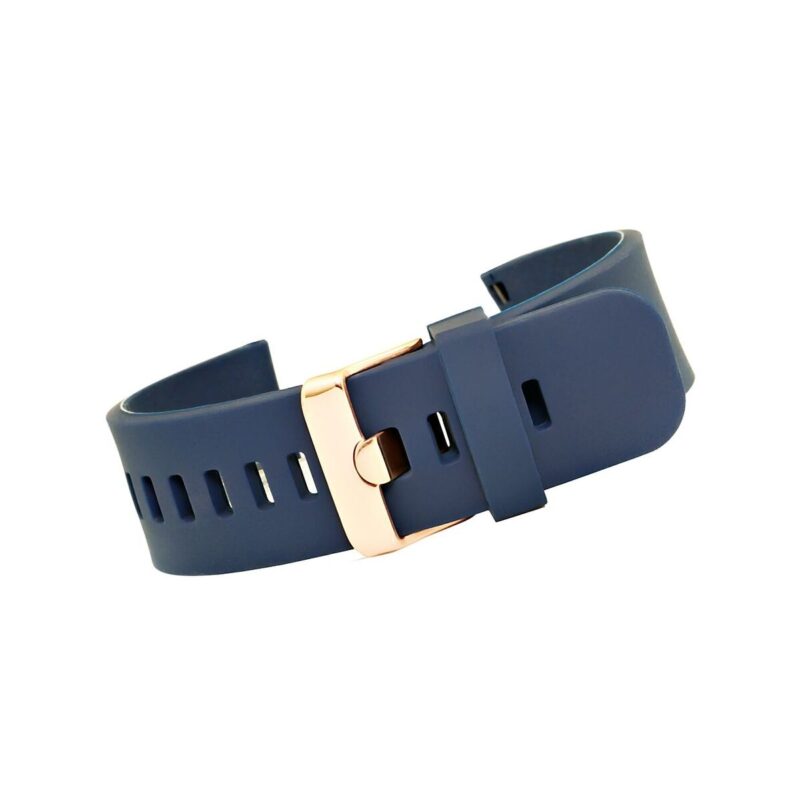 Pasek silikonowy GRANATOWY-RÓŻOWE ZŁOTO U15-20-7