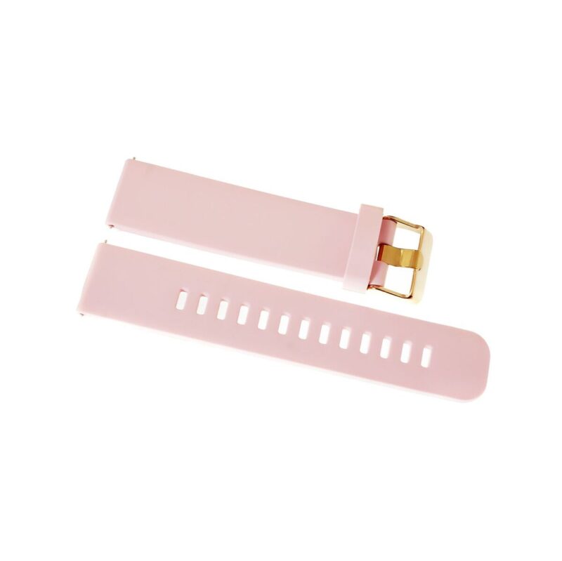 Pasek silikonowy RÓŻOWY-RÓŻOWE ZŁOTO U15-20-8