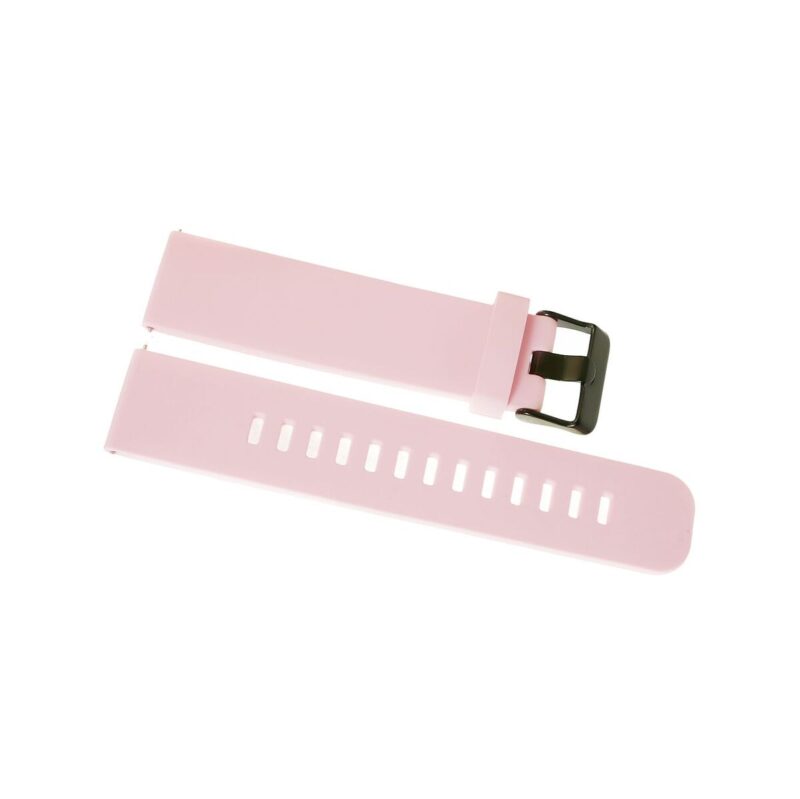 Pasek silikonowy RÓŻOWO-CZARNY U15-20-9