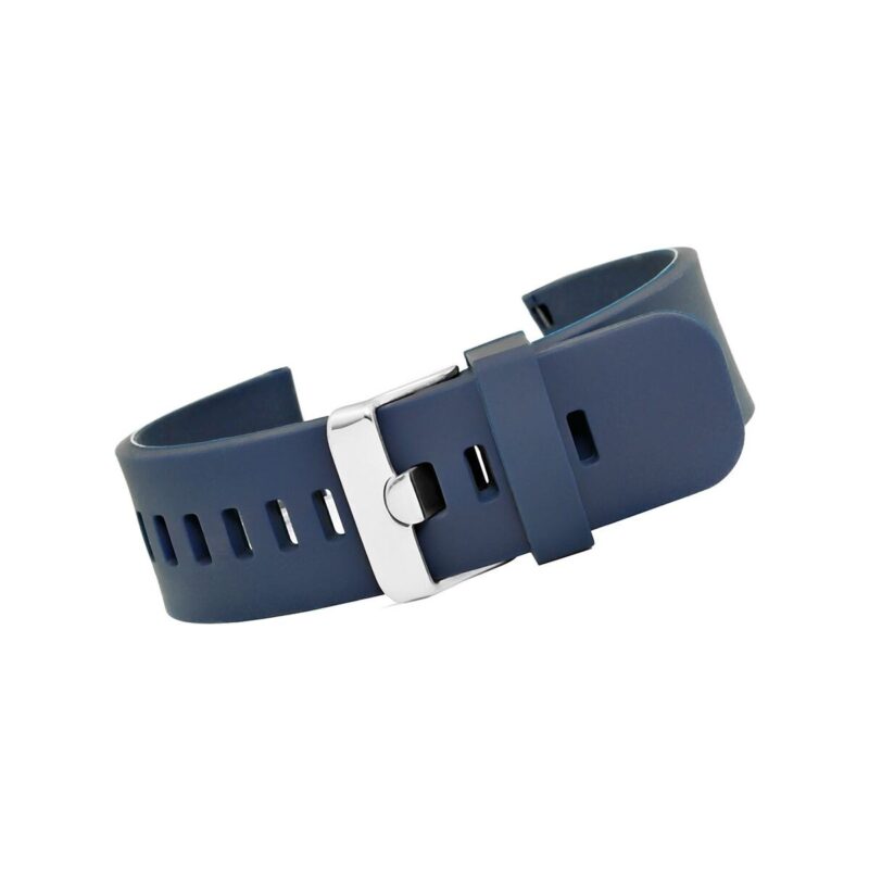 Pasek silikonowy GRANATOWO-SREBRNY U15-20-10