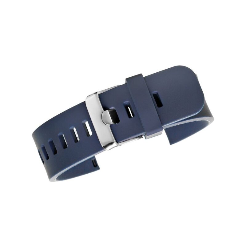 Pasek silikonowy GRANATOWO-SREBRNY U15-20-10