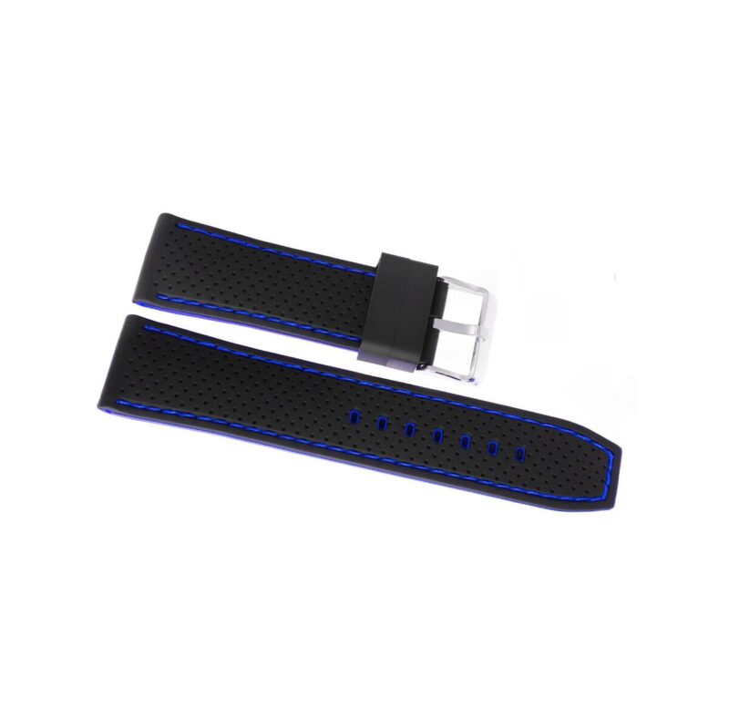 Pasek silikonowy CZARNO-GRANATOWY U17-22-4