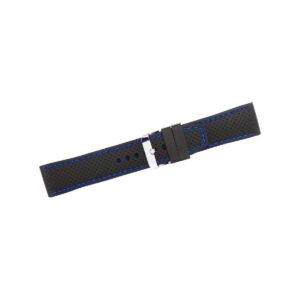 Pasek silikonowy CZARNO-GRANATOWY U17-20-4